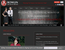 Tablet Screenshot of bowlinministries.com